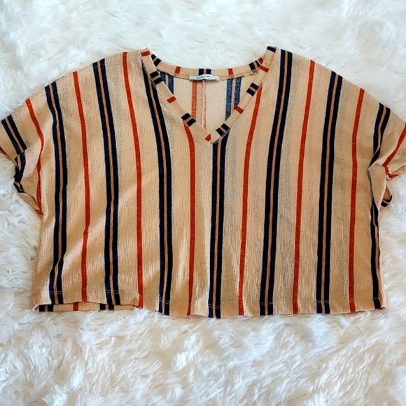 Zara Woman crop top blouse size small short sleeved - Picture 1 of 4
